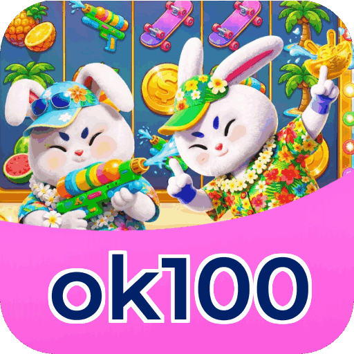 Interface do aplicativo ok100 mostrando jogos disponíveis no iOS e Android